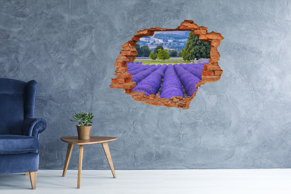 Nálepka fototapeta 3D výhled Levandulová pole v Provence