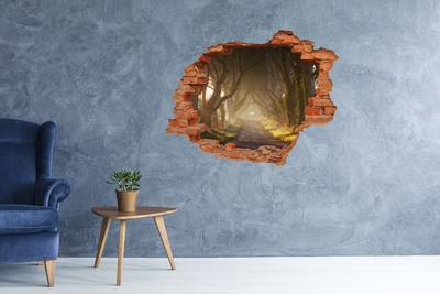 Nálepka fototapeta 3D výhled Cesta mezi stromy