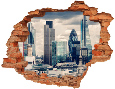 Fototapeta díra na zeď 3D Pohled na moderní město