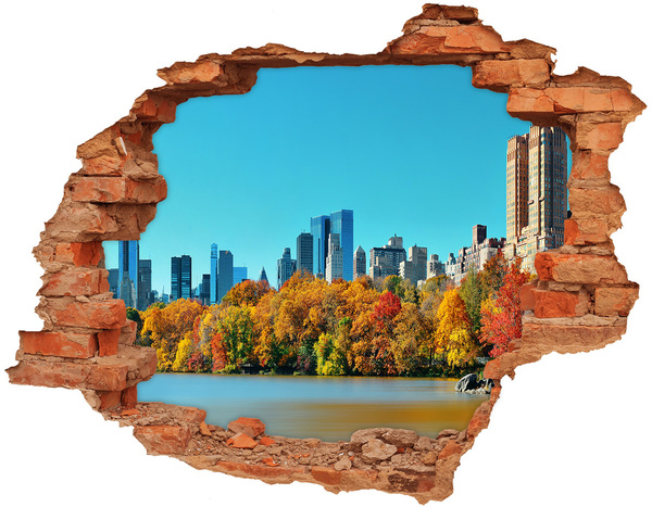 Fototapeta díra na zeď 3D Podzim v New Yorku