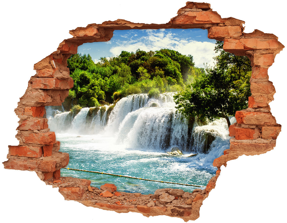 Nálepka fototapeta 3D výhled Vodopád Krka