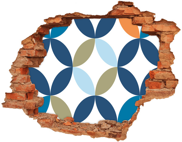 Fotoobraz díra na stěnu Moderní vzor na pozadí zdi