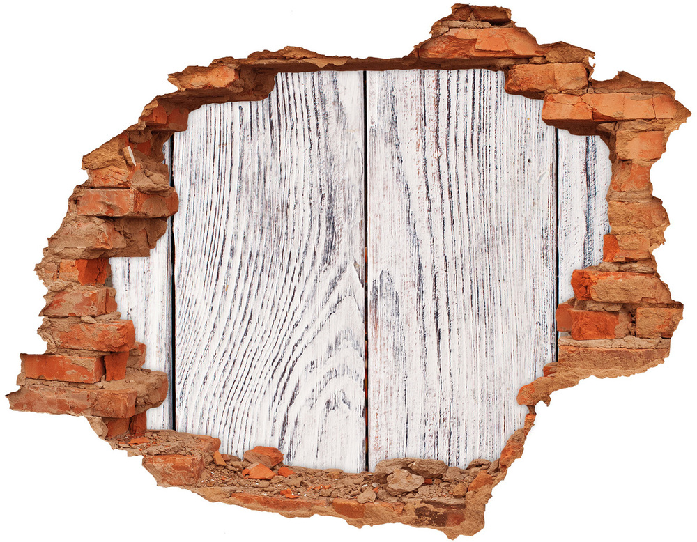 Fotoobraz díra na stěnu Dřevěná zeď