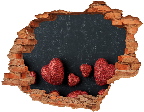 Fototapeta díra na zeď Srdce v troskách