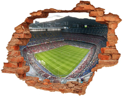 Samolepící díra na stěnu Barcelona stadion