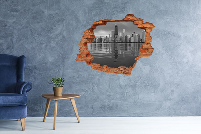 Fototapeta díra na zeď 3D nálepka Chicago