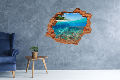 Nálepka fototapeta 3D výhled Korálový útes
