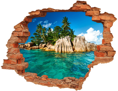 Nálepka fototapeta 3D výhled Tropický ostrov