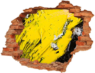 Díra 3D fototapeta na stěnu Zlatá díra v betonu