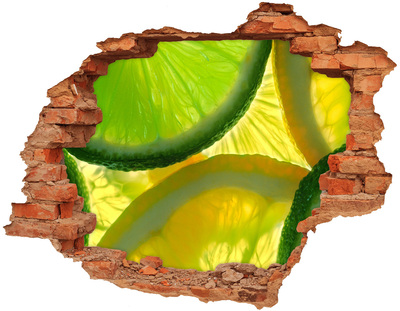 Nálepka díra na zeď Limetka a citron