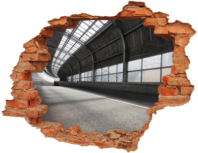 Fototapeta díra na zeď 3D Městské kouzlo za dírou