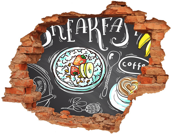 Fototapeta díra na zeď Retro snídaně