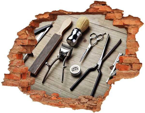 Fototapeta díra na zeď Kadeřnická dílna