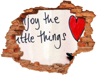 Fototapeta díra na zeď Poškozená zeď s nápisem