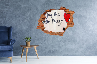 Fototapeta díra na zeď Poškozená zeď s nápisem