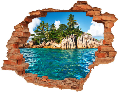 Nálepka fototapeta 3D výhled Tropický ostrov