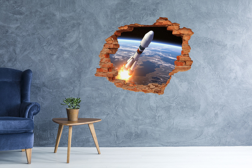 Foto fotografie díra na zeď Vesmírná raketa