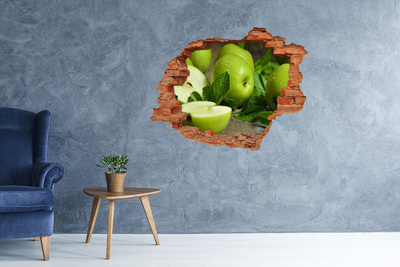 Samolepící nálepka beton Zelená jablka
