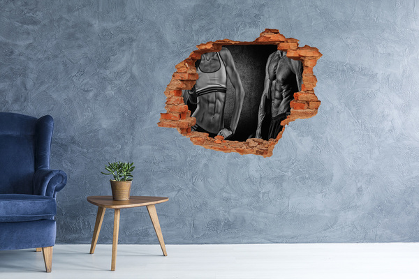 Foto fotografie díra na zeď Síla a odhodlání