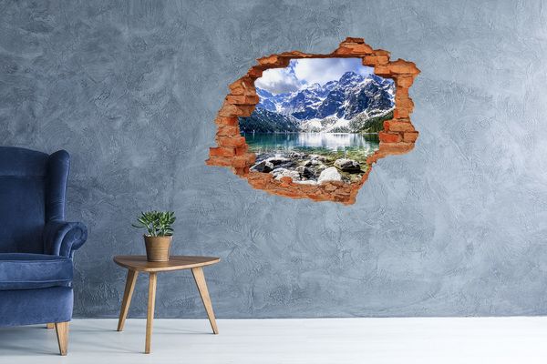 Nálepka fototapeta 3D Morské oko Tatry