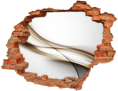 Samolepící díra zeď 3D Abstraktní prostor za zdí