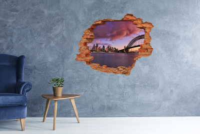 Fototapeta díra na zeď 3D Pohled na Sydney