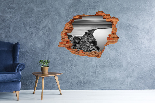 Nálepka fototapeta 3D výhled Kamenný bulvár u moře