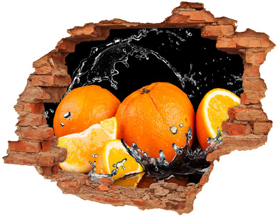 Fototapeta díra na zeď Pomeranče a voda