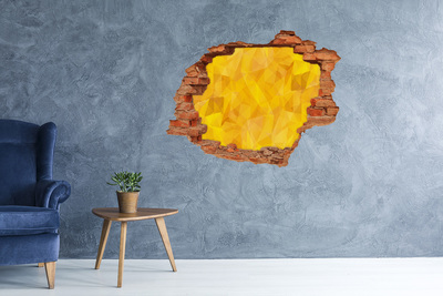 Samolepící díra zeď Zlatá prasklina ve zdi