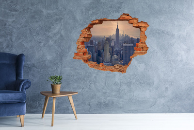 Fototapeta díra na zeď 3D Pohled na New York