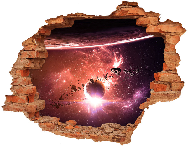 Foto fotografie díra na zeď Vesmír