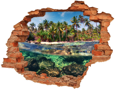 Nálepka fototapeta 3D na zeď Tropická pláž