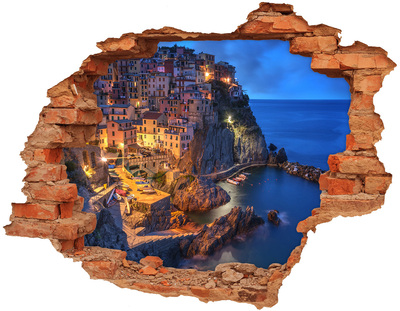 Fototapeta díra na zeď 3D Manarola Itálie