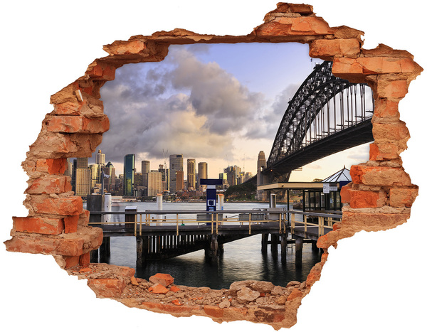 Fototapeta díra na zeď 3D Most w Sydney