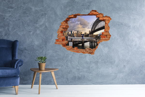 Fototapeta díra na zeď 3D Pohled na Sydney
