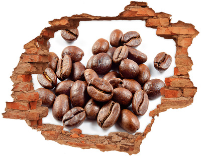 Fototapeta díra na zeď 3D Zrnka kávy