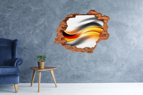 Nálepka fototapeta 3D výhled Průlom barev v betonu