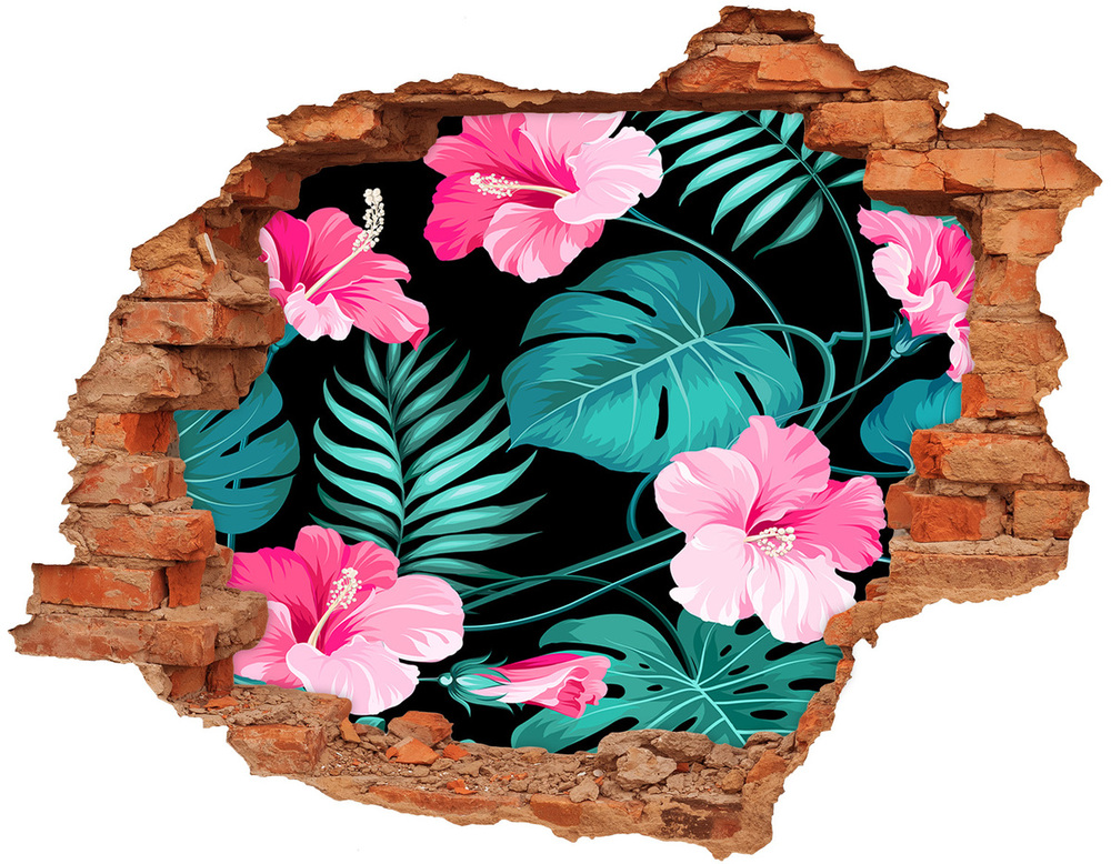 Nálepka fototapeta 3D na zeď Tropické květiny