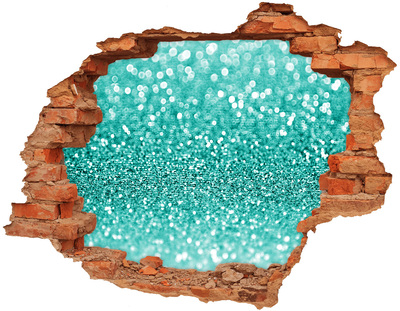 Fototapeta díra na zeď 3D Perlivá voda v díře ve zdi