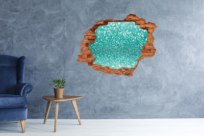 Fototapeta díra na zeď 3D Perlivá voda v díře ve zdi