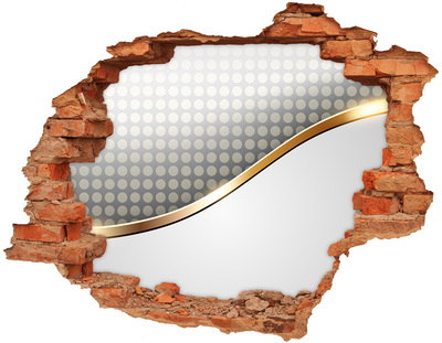 Nálepka 3D díra na zeď Rozbitá zrcadlová stěna