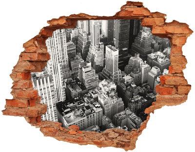 Nálepka fototapeta 3D výhled Pohled na městskou džungli