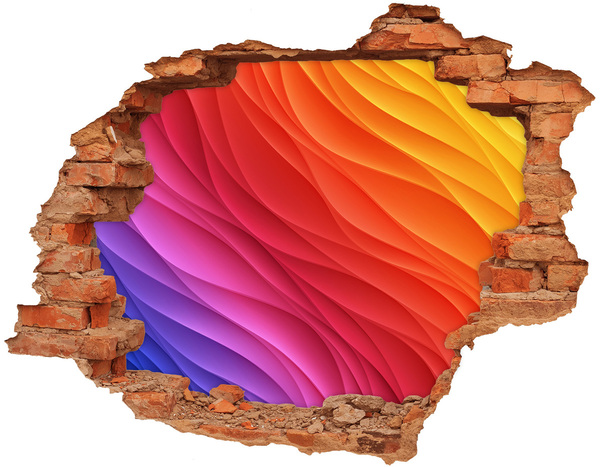 Nálepka fototapeta 3D výhled Barevné vlny