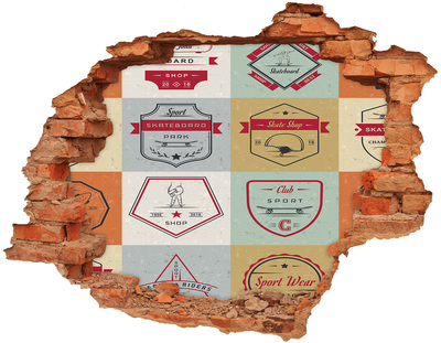 Fototapeta díra na zeď 3D Skatepark ve městě