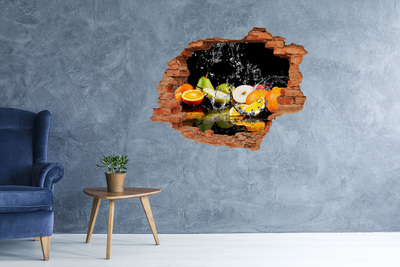 Samolepící díra na stěnu Ovoce a voda