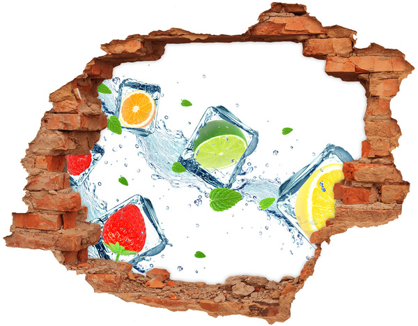 Fototapeta díra na zeď Osvěžující koktejl v letním prostředí