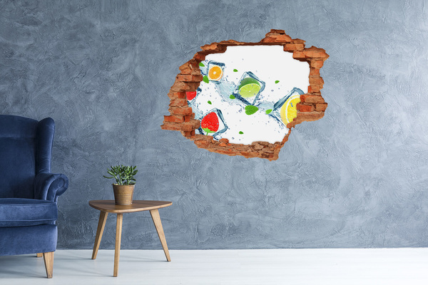 Fototapeta díra na zeď Osvěžující koktejl v letním prostředí