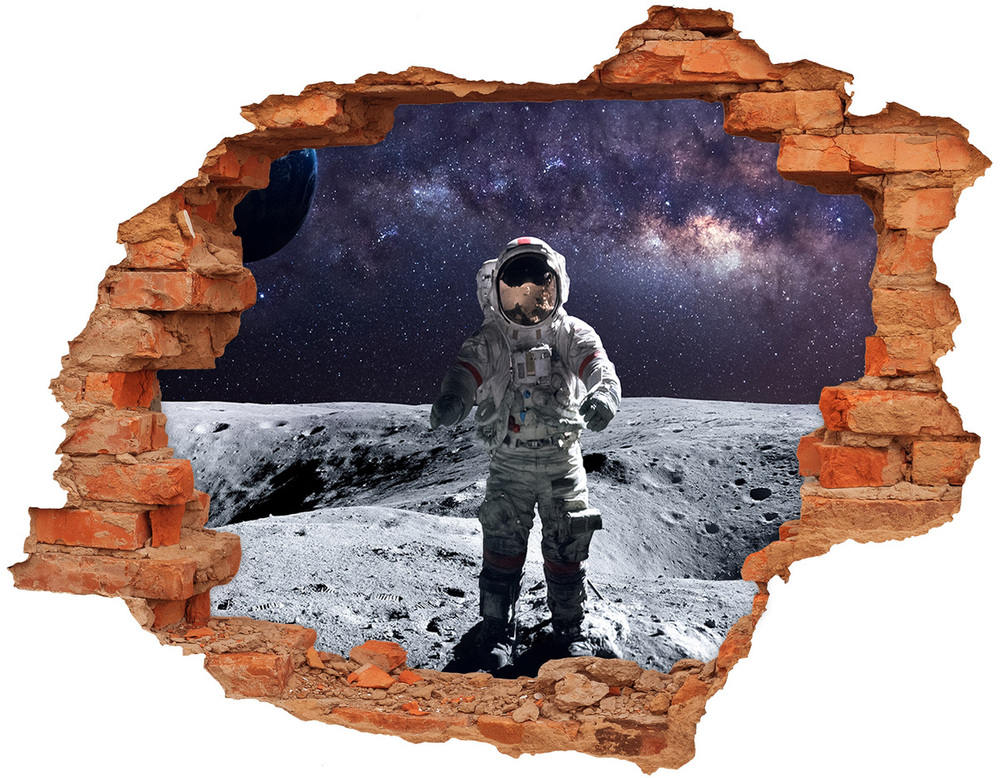 Fototapeta díra na zeď Astronaut