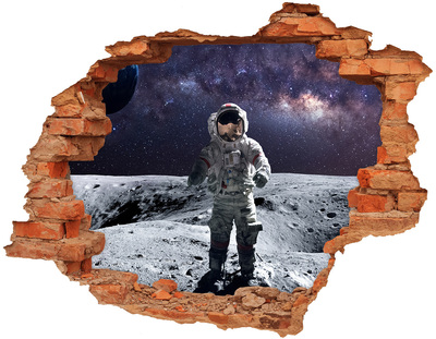 Fototapeta díra na zeď Astronaut na Měsíci