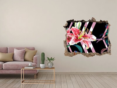Samolepící nálepka na zeď Tropická lilie